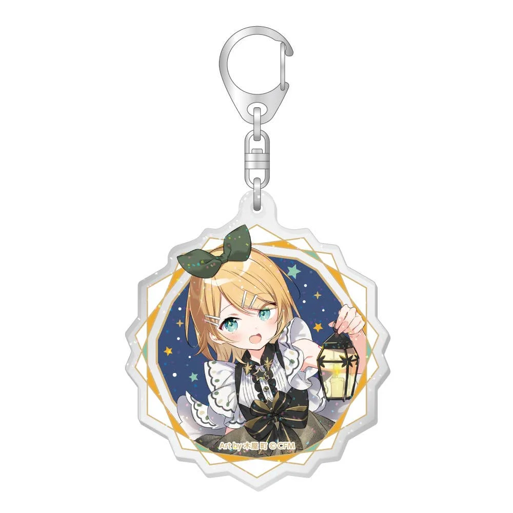 Hatsune Miku Xmas SHOP 2023 Trading Acrylic Keychain With Glitter - 1 Unidade